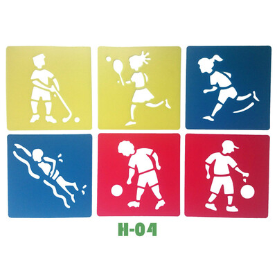 

Tailored Cartoon Drawing Stencil Set Kids Educational Toy DIY Toy Hollow Painting Pattern