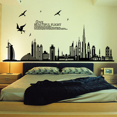 

〖Follure〗Removable Wall Sticker City Buildings Art Decals DIY Home Decoration