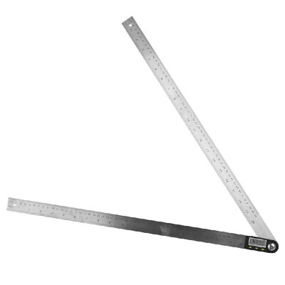 

2-in-1 Stainless Steel Electronic Digital Display Protractor Angle Finder Ruler
