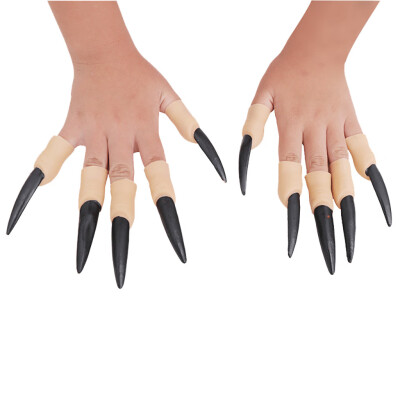 

Tailored 10pcs Zombies Witch Fake Finger Nail Set Halloween Masquerade Finger Nails