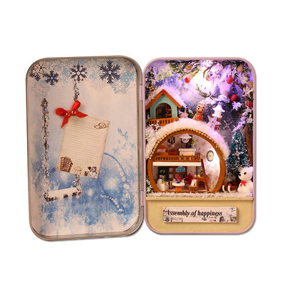 

Gotoamei DIY Miniature House Furniture LED Box Theatre Decorate Creative Christmas Gifts