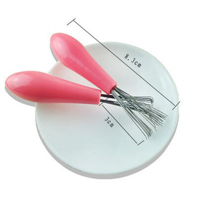 

Mini Pink Hair Straightener Brush Cleaner Cleaning Embedded Plastic Hair Cleaner Remover Tool