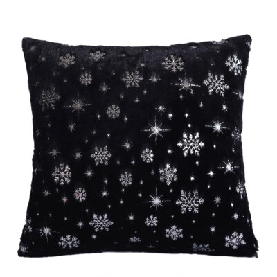 

Snowflake Plush Throw Pillow Case Cushion Cover Sofa Bed Car Cafe Office Decor