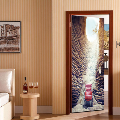 

〖Follure〗Door Sticker Decorative Painting BedroomLiving room TV Wall Decoration Wall Stic