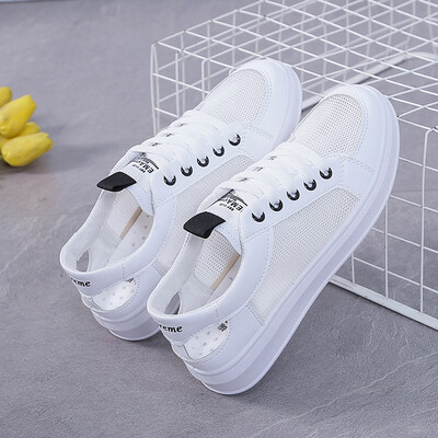 

Small white shoes female 2019 summer summer new style breathable tide shoes net red student net wild canvas shoes autumn