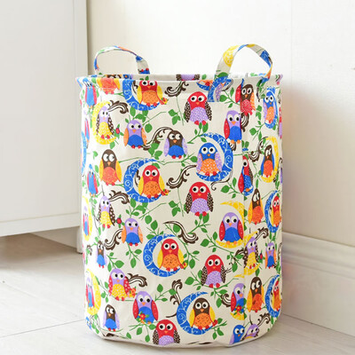 

Toponeto Cotton Linen Waterproof PE Coating Storage Basket Sundries Storage Box