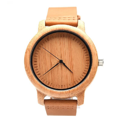 

Womens Watches Analog Handmade Natural Bamboo Wood Watches Men Fashion Minimalist Quartz Watch