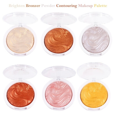 

1pcs Face Makeup Shimmer Highlighter Powder 6 Color Brighten Bronzer Powder Contouring Makeup Palette