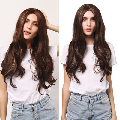 

〖Follure〗Sexy Women Girl Long Brown Gradient Wig Wavy Curly Synthetic Fashion Wigs Hot