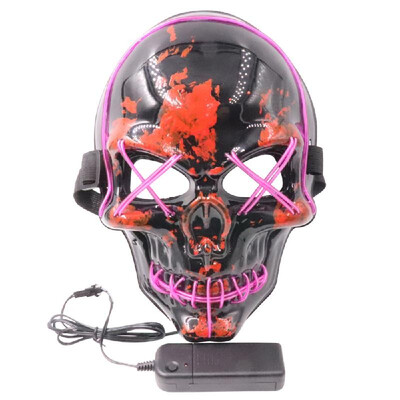 

Halloween LED Mask Cosplay Festival Masks Dark Night Light EL Line Light Mask Holiday Party Available Multicolor Optional