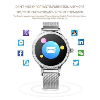 

M8 Women Smart Watch IP68 Waterproof Heart Rate Fitness Tracker Wristwatch