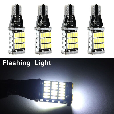 

4pcs Canbus Decoding T15 W16W 4014 45SMD Automotive LED Reversing Light Turn Signal Backup Light