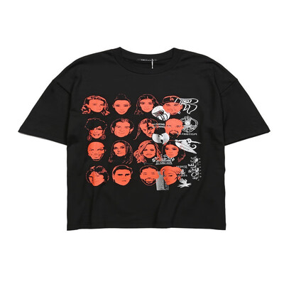 

US11 Mens T-Shirt Mens Casual T-Shirt Cotton Loose Version Pattern Print 6761