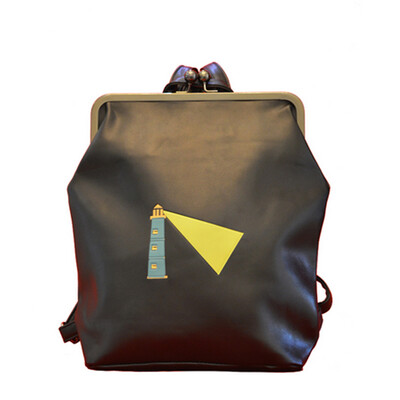 

Women\s Backpack Preppy Fresh Style Novel Cartoon Pattern Lovely Back Bag