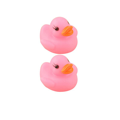 

Siaonvr 2Pcs Yellow Rubber-Duck LED Light Up Ducks Bath Toy Squeaky Water Play Kids