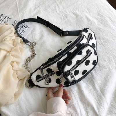 

Tailored Fashion Women Bag Cute Dot Leather Shoulder Bag Colorful Crossbody Bag Chest Bag