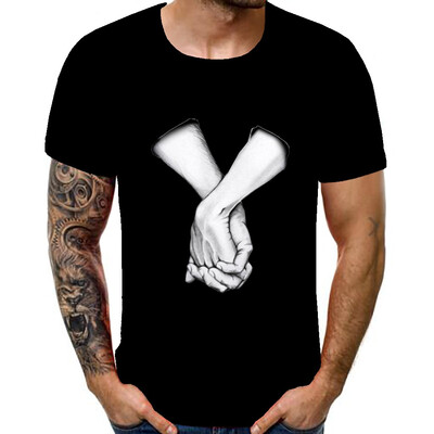 

Toponeto Mens Summer New Style 3D Printed Short Sleeves Fashion Comfort Blouse Top