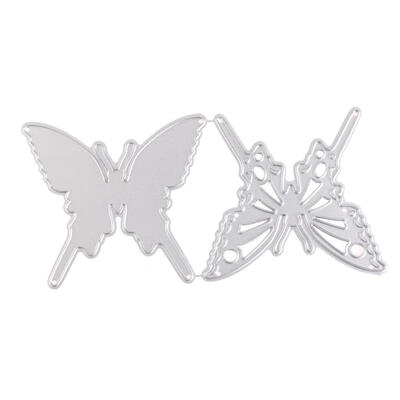

Metal Cutting Die Stencil for DIY Scrapbooking Two Butterflies Embossing