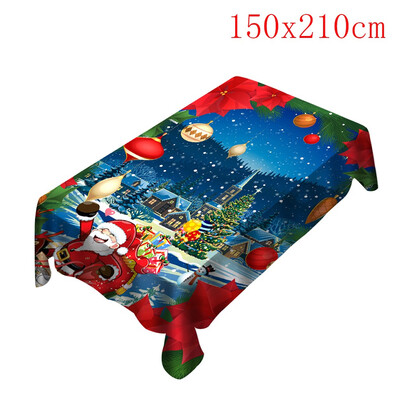 

Gobestart Christmas TableclothChair Cover Digital Printing Christmas Table Decoration