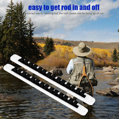 

Greensen 2pcs Fishing Rod Pole Reel Holder Garage Ceiling Mount Rods Rack Organizer