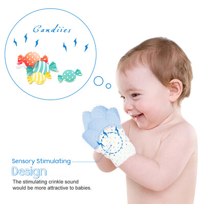 

Silicone Baby Teether Mitten GlovesSilicone Baby Teething Mitten Sounding Baby Glove Teether Soothing Pain Relief Teething Gloves