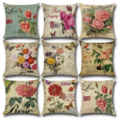 

Flower Spring Throw Pillow Case Sofa Bed Hotel Home Auto Car Decor Cushion Cover