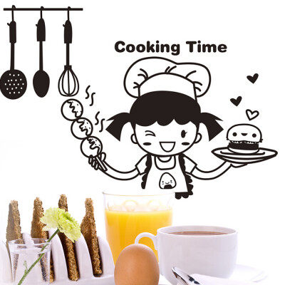 

JPGIF Kitchen Light Switch Sticker Cute Cook Vinyl Wall Decal Home Decor