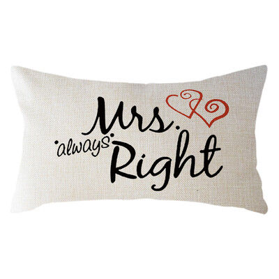 

〖Follure〗Minimalist Valentines Day Pillow Case Linen 30x50cm Cushion Cover Home Decor