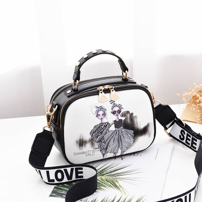 

Shangxin Female 2018 Chaohuan Edition Girls Simple Fashion Hand-held Bill of Lading Room Slant Bag