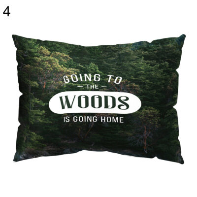 

Wisdom Maxim Forest Sea Pillow Case Cushion Cover Sofa Bedroom Car Cafe Decor