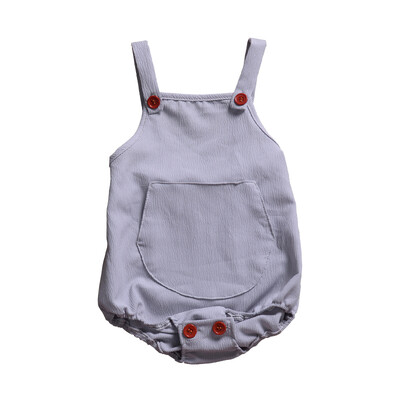 

New Summer Infant Baby Sleeveless Strap Solid Print Rompers Kids Girls Boys Bodysuit Jumpsuit Newborn Clothes
