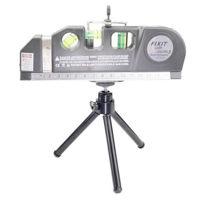 

4-in-1 High Precision Multipurpose Laser Level with Horizontal Vertical Cross Line Laser Light Beam&Measuring Tape