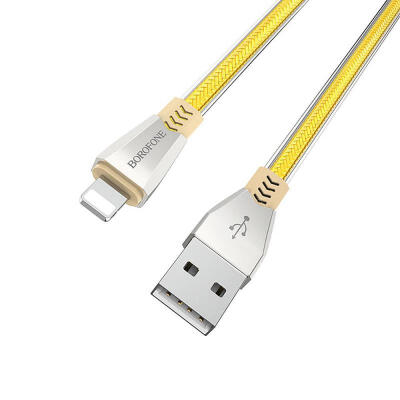 

Borofone BU2 24A Fast Charge Cable Tangle-free Flat Micro USB Type-C Lightning Charging Cord -Type-C