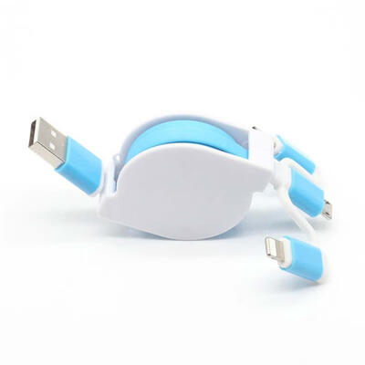 

3-in-1 Charge Cable 2A Fast Charging And Syncing Cable For IPHONE Samsung HTC