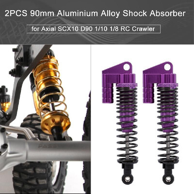 

2PCS 90mm Aluminium Alloy Car Damper CNC Machining Aluminum RC Shock Absorber for Axial SCX10 D90 Car 110 18 RC Crawler