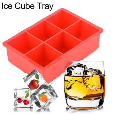 

Silicone Ice Cube Maker 6 Cavities Chocolate Candy Tray Mold Kitchen Cooking Tools Ice Cube Maker Ice Cube Tray