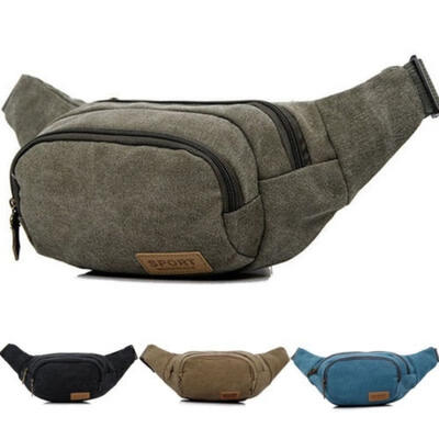 

Mens Military Cycling Waist Fanny Pack Bum Belt Bag Pouch Travel Hip Purse New