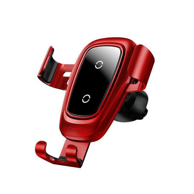 

Baseus Universal Car Air Outlet 10W Wireless Charger Metal Glass Gravity Bracket Mount Holder For Mobile Phones
