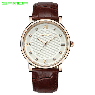 

7 fashion waterproof quartz simple belt couple watch