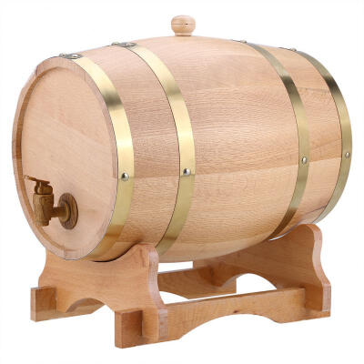 

Greensen 10L Vintage Wood Oak Timber Wine Barrel Dispenser for Whiskey Bourbon Tequila