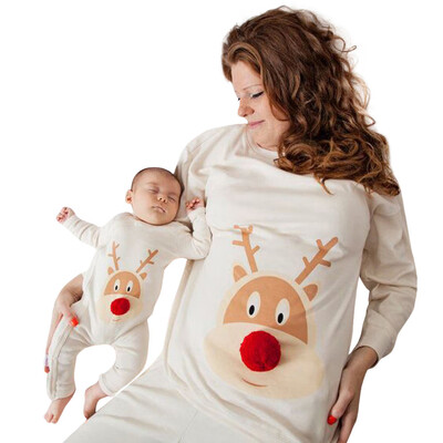 

Mommy & Me Infant Baby Boys Girls Hairball Deer Romper Playsuit Family Clothes