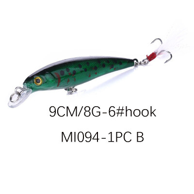 

VISSEN 1PCS 8g9cm Minor Fishing Lure Topwater Minnow Fishing Lures Artificial Hard Bait Mini Wobblers Pesca Crankbait