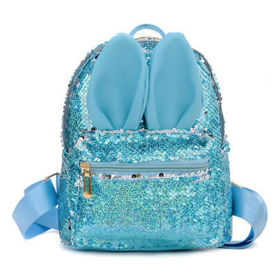 

Cute Rabbit Ear Sequins Small Backpacks Women Travel Shoulder School Bags