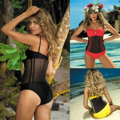 

New Women Sexy One-Piece Swimsuit Halter Bikini Bathing Beachwear Swimwear