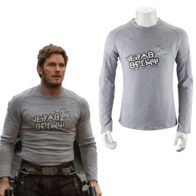 

Mens Guardians of the Galaxy 2 Star Lord Shirt Peter Jason Cosplay Costume Shirt