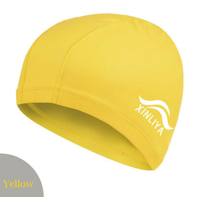 

Unisex Adult Fashion Swimming Cap Bathing Hat Elastic Polyester Women Men Cap