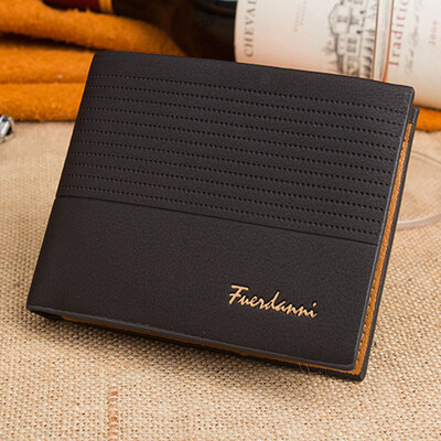 

Tailored Man Embossing Dull Polish Wallet Pocket Credit Card Clutch Bifold Purse Black