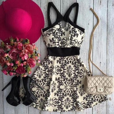 

New Summer Sexy Women Sleeveless Party Dress Evening Cocktail Casual Mini Dress