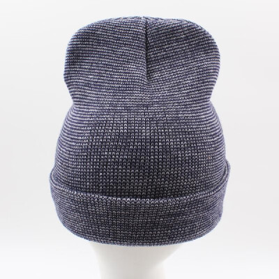 

New Winter Unisex Women Men Beanie Hat Solid Warm Hip-Hop Cool Knitted Cap Headwear