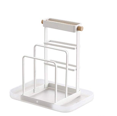 

Kitchen ShelfCuttingBoardStorage DrainRack Kitchen HomeWrought iron BowlCutting Board
